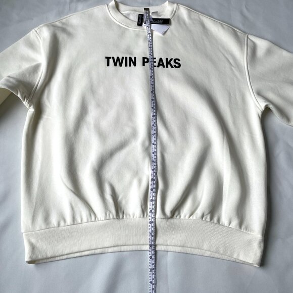 Last one! H&M NWT Twin Peaks David Lynch Women Crew Neck Oversized Sweatshirt - Picture 13 of 16